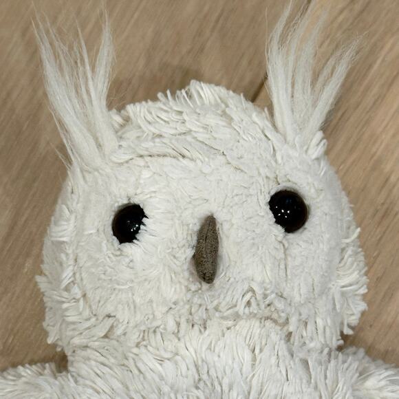 Jellycat Woodland Bashful Owl Plush Stuffed Animal Cream White 12” - Picture 3 of 6